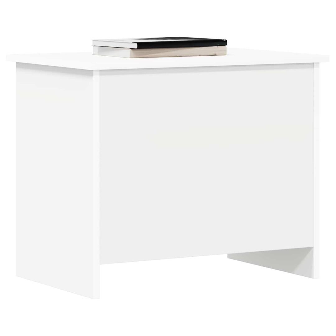 Opbevaringskiste Hvid 60 x 40 x 50 cm Konstrueret træ