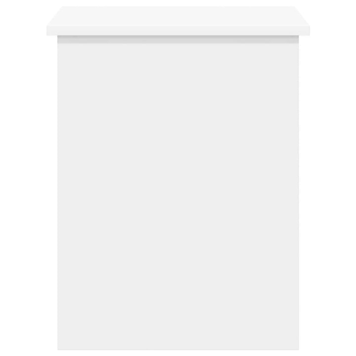 Opbevaringskiste Hvid 60 x 40 x 50 cm Konstrueret træ