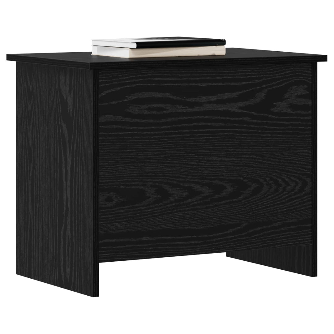 Opbevaringskiste Sort eg 60 x 40 x 50 cm Konstrueret træ
