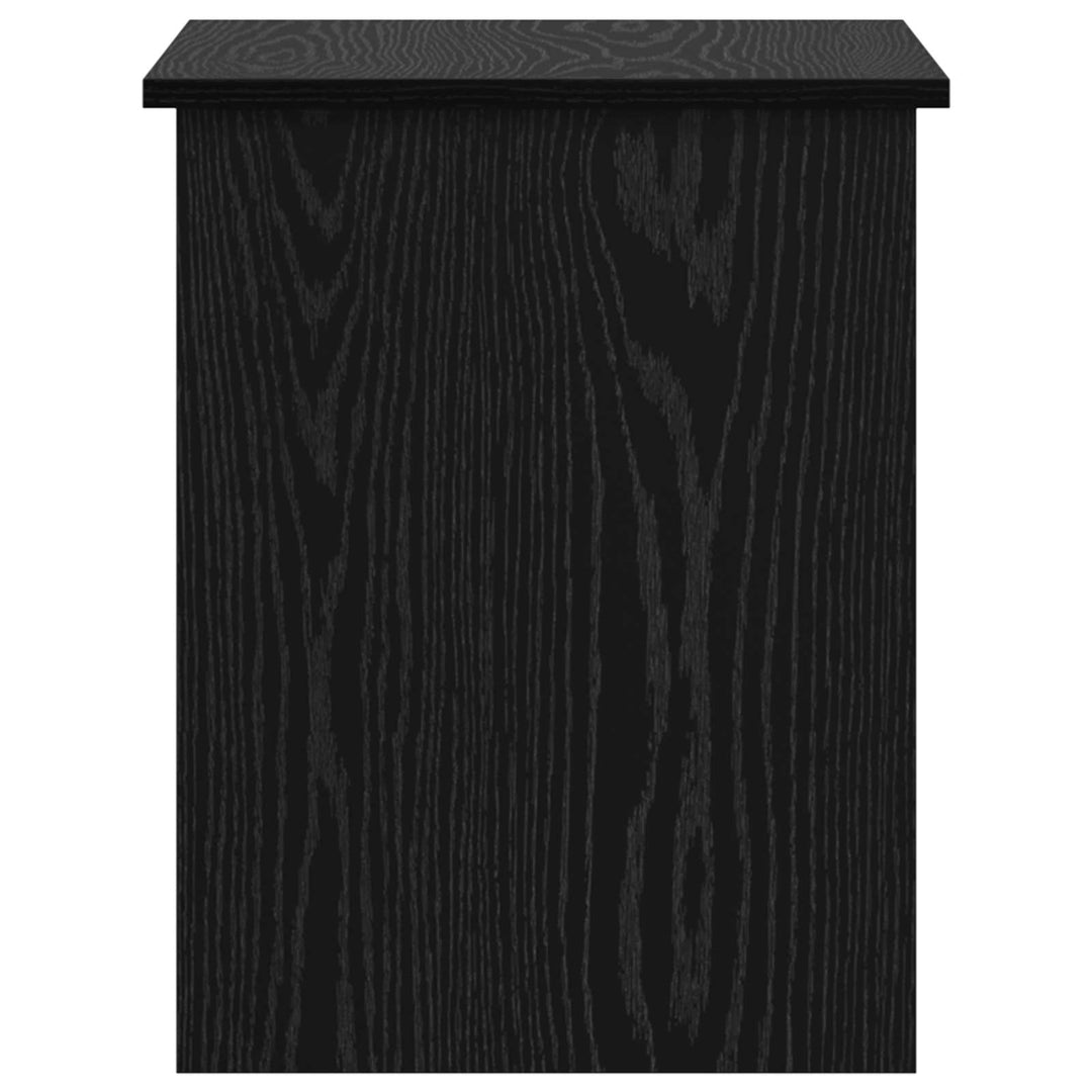 Opbevaringskiste Sort eg 60 x 40 x 50 cm Konstrueret træ