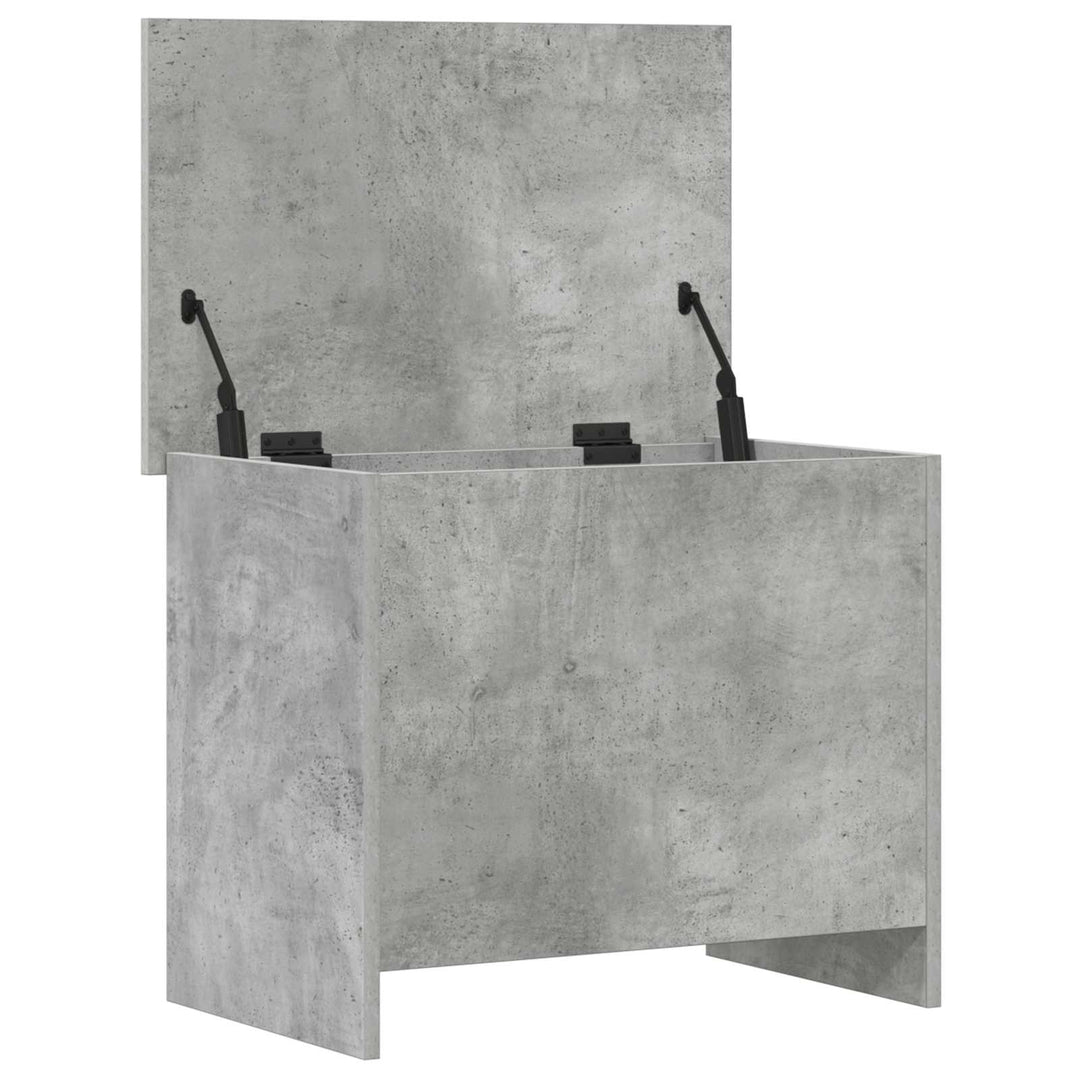 Opbevaringskiste Betongrå 60 x 40 x 50 cm Konstrueret træ