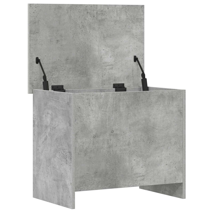Opbevaringskiste Betongrå 60 x 40 x 50 cm Konstrueret træ