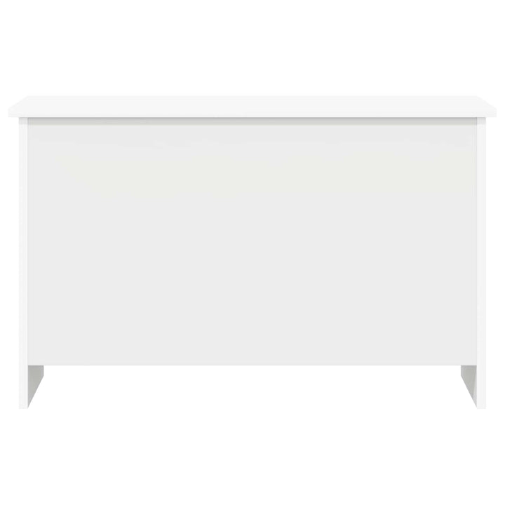 Opbevaringskiste Hvid 80 x 40 x 50 cm Konstrueret træ