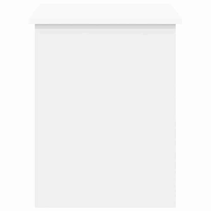 Opbevaringskiste Hvid 80 x 40 x 50 cm Konstrueret træ