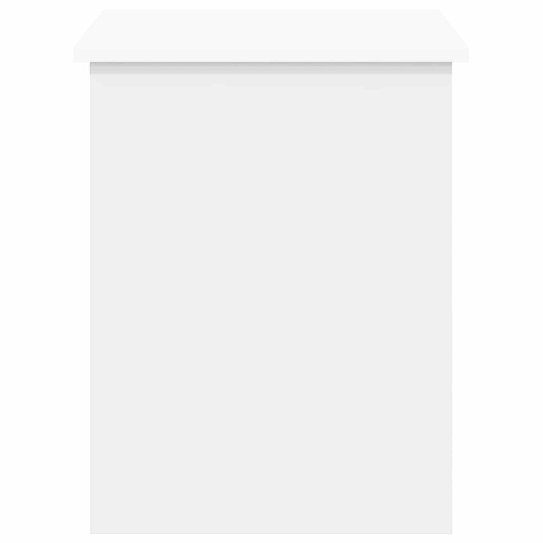 Opbevaringskiste Hvid 80 x 40 x 50 cm Konstrueret træ