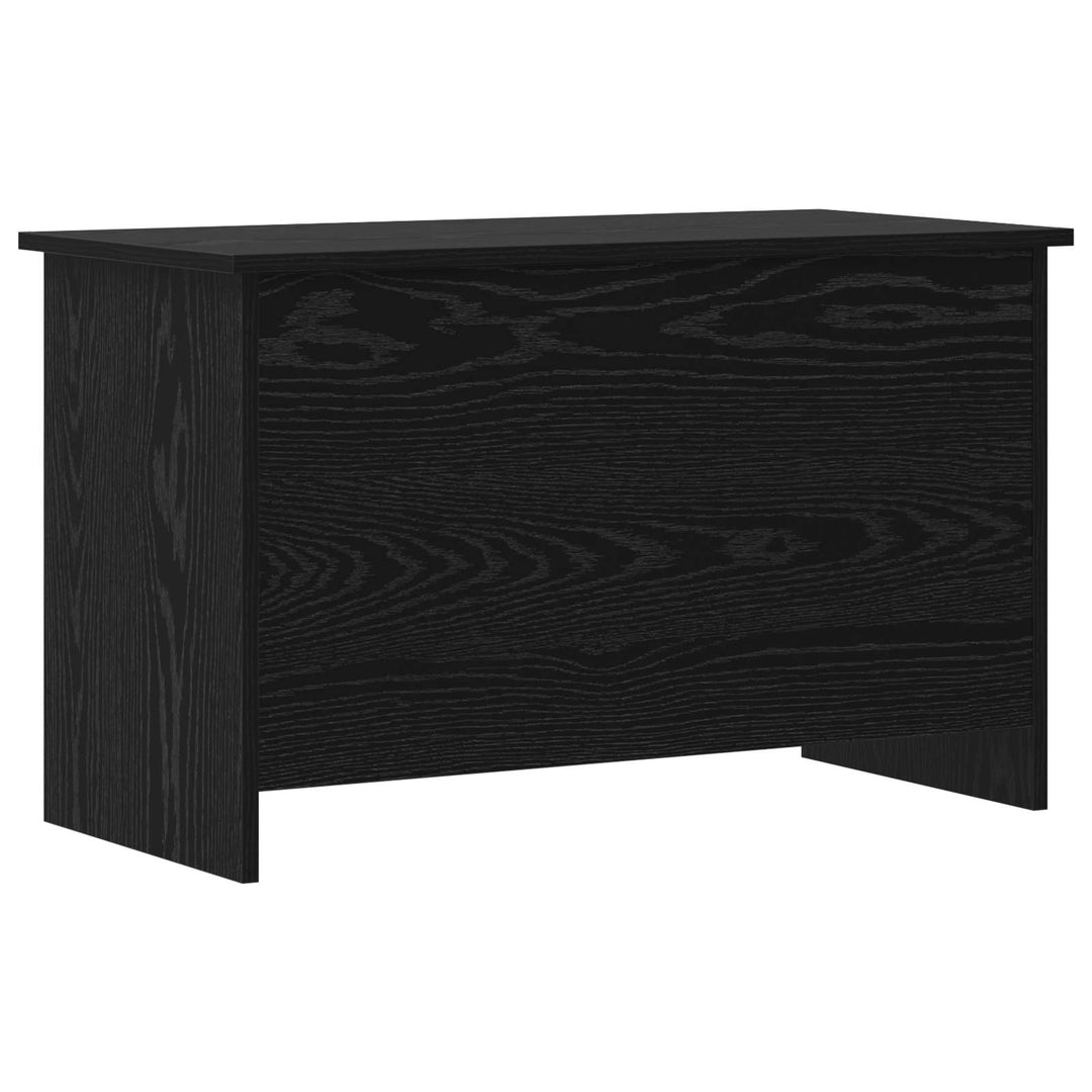 Opbevaringskiste Sort eg 80 x 40 x 50 cm Konstrueret træ
