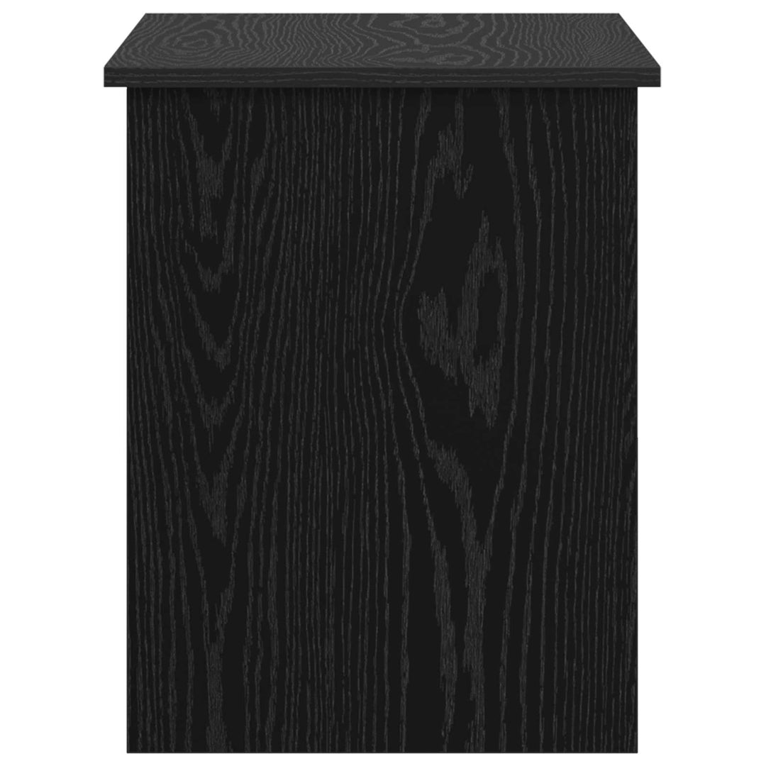 Opbevaringskiste Sort eg 80 x 40 x 50 cm Konstrueret træ
