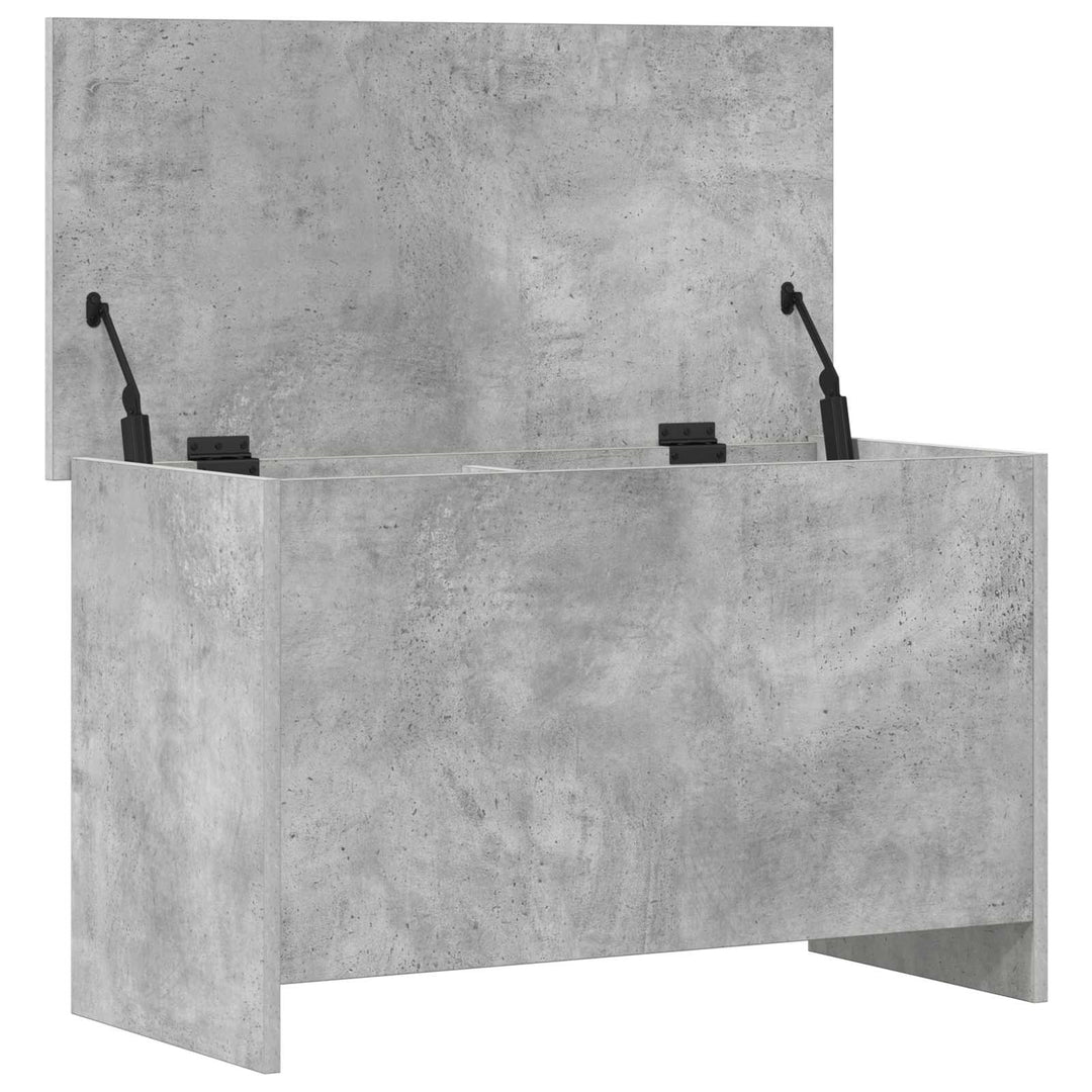 Opbevaringskiste Betongrå 80 x 40 x 50 cm Konstrueret træ