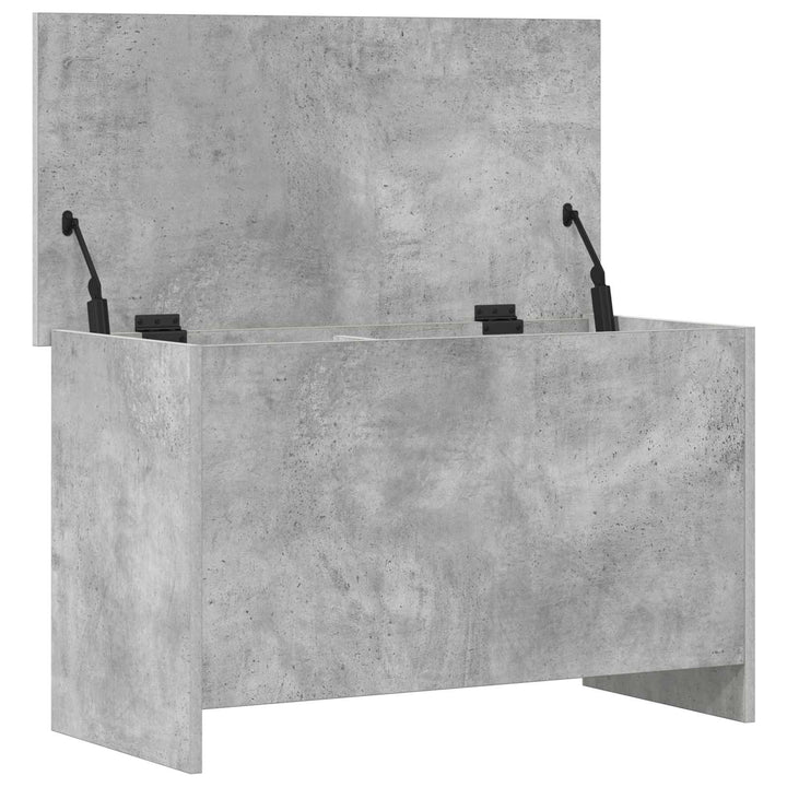 Opbevaringskiste Betongrå 80 x 40 x 50 cm Konstrueret træ