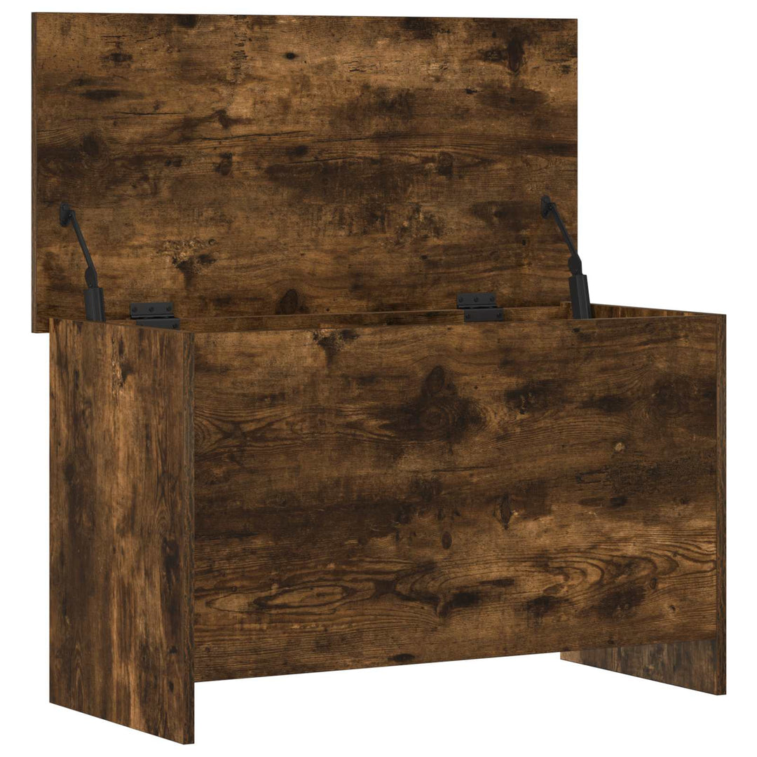 Opbevaringskiste Røget eg 80 x 40 x 50 cm Konstrueret træ