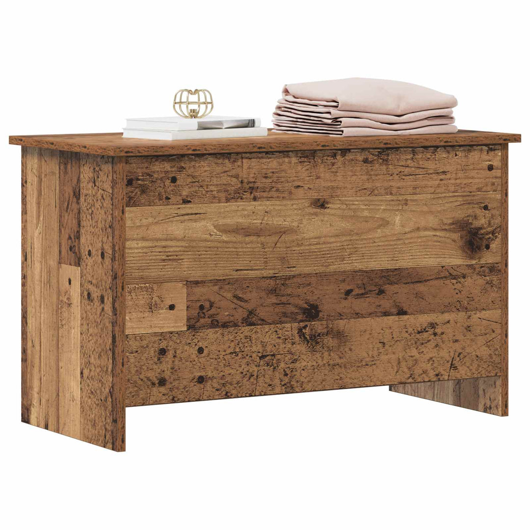 Opbevaringskiste Gammelt træ 80 x 40 x 50 cm Konstrueret træ