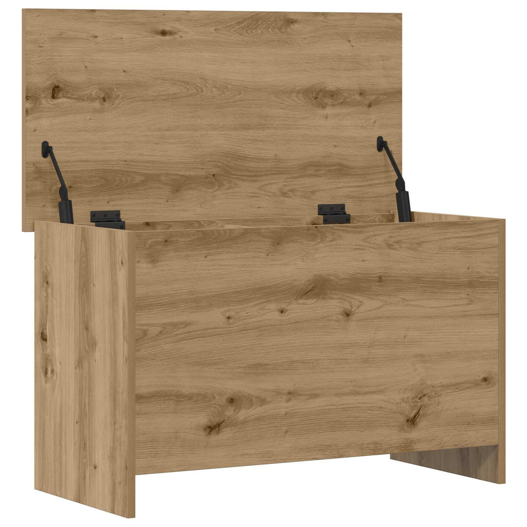 Opbevaringskiste Artisan-eg 80 x 40 x 50 cm Konstrueret træ
