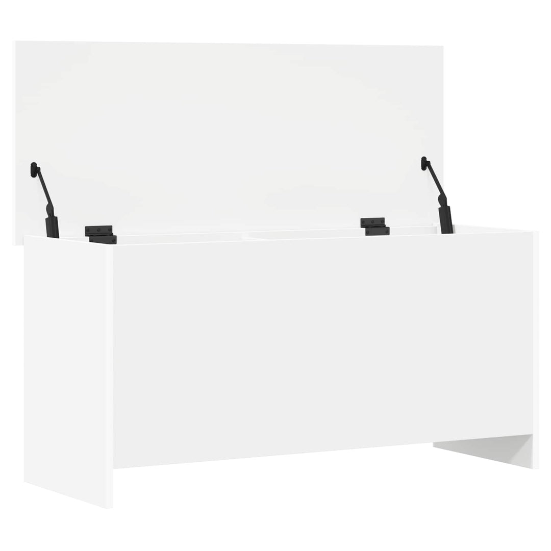 Opbevaringskiste Hvid 100 x 40 x 50 cm Konstrueret træ