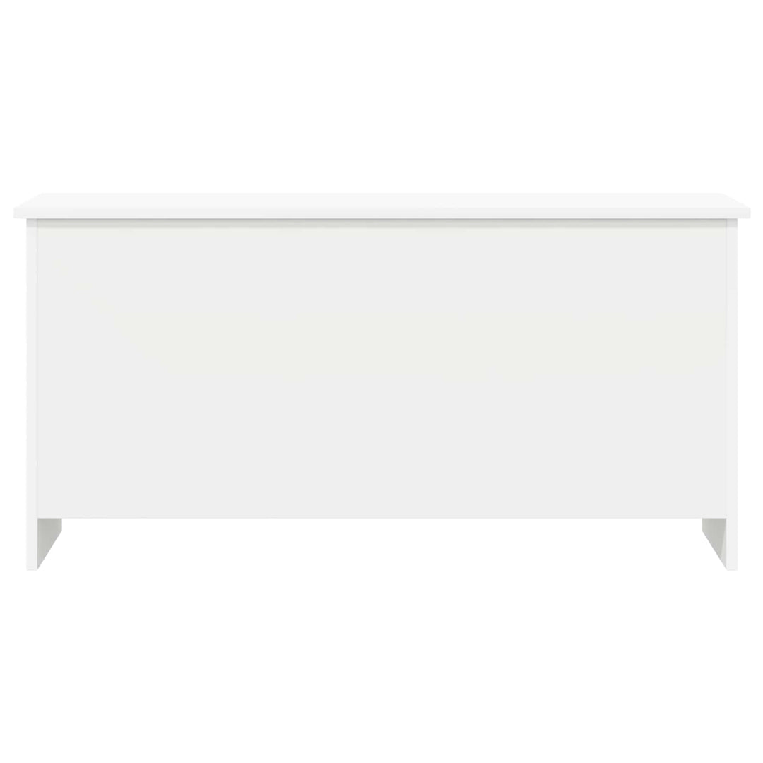 Opbevaringskiste Hvid 100 x 40 x 50 cm Konstrueret træ