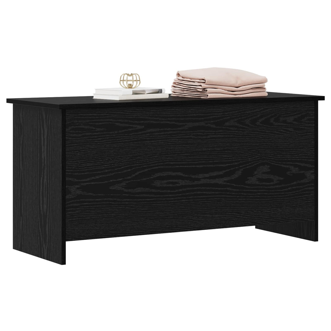 Opbevaringskiste Sort eg 100 x 40 x 50 cm Konstrueret træ