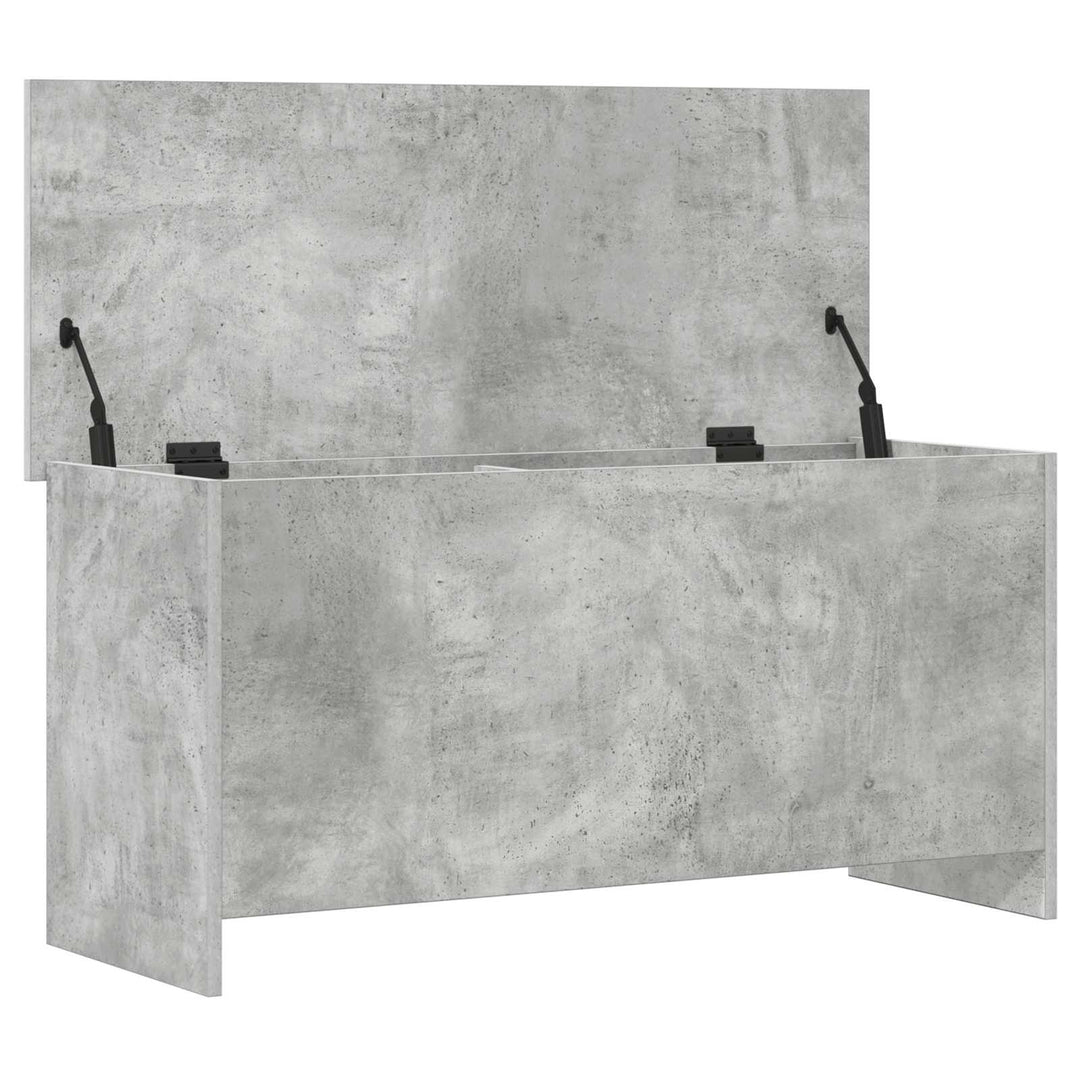 Opbevaringskiste Betongrå 100 x 40 x 50 cm Konstrueret træ