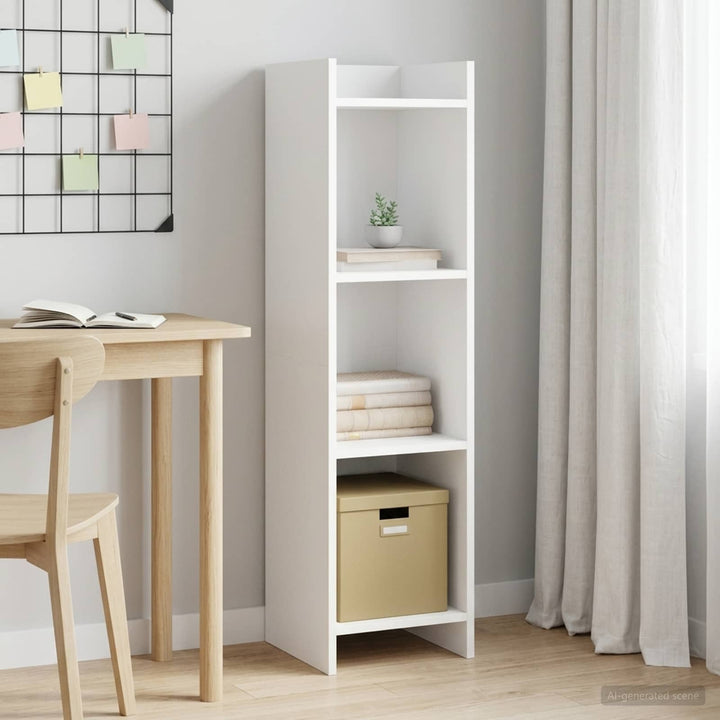 Bogreol Hvid 30 x 30 x 111 cm Konstrueret træ