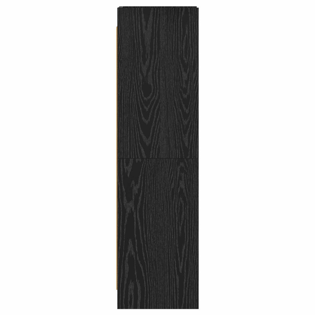 Bogreol Sort eg 30 x 30 x 111 cm Konstrueret træ