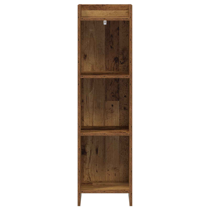 Bogreol Gammelt træ 30 x 30 x 111 cm Konstrueret træ