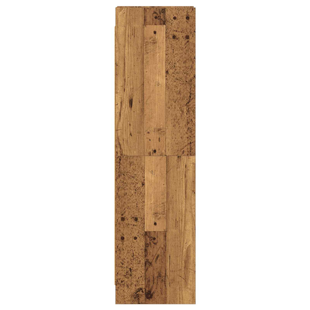 Bogreol Gammelt træ 30 x 30 x 111 cm Konstrueret træ
