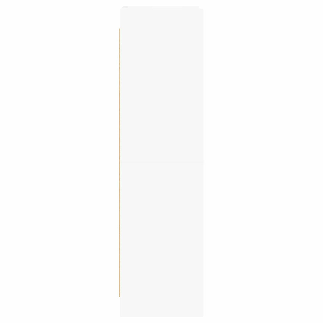 Bogreol Hvid 59 x 30 x 111 cm Konstrueret træ