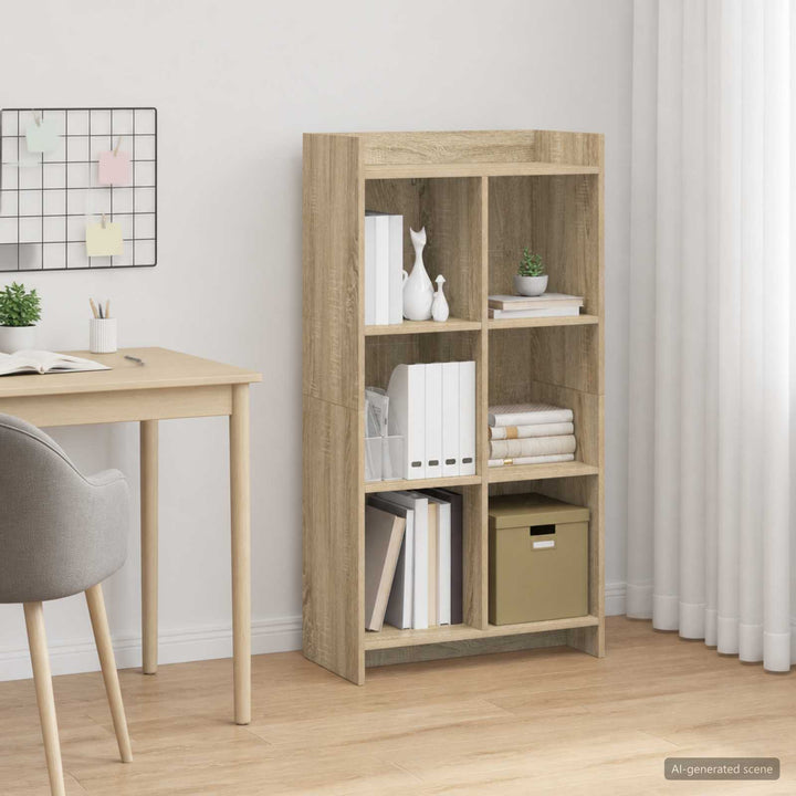 Bogreol Sonoma-eg 59 x 30 x 111 cm Konstrueret træ