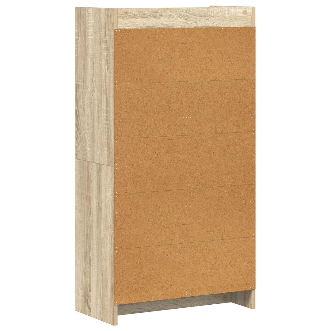 Bogreol Sonoma-eg 59 x 30 x 111 cm Konstrueret træ