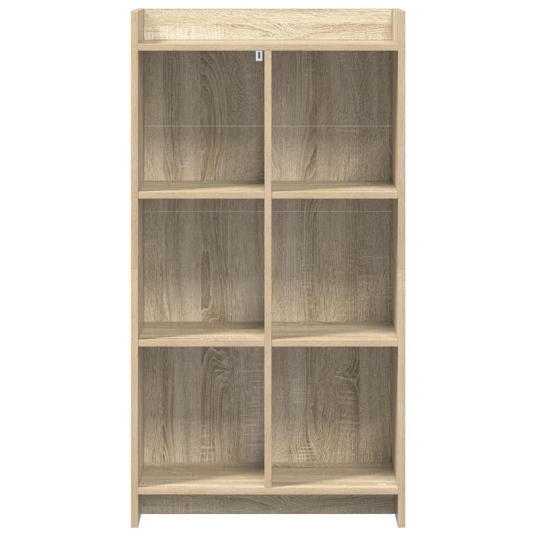 Bogreol Sonoma-eg 59 x 30 x 111 cm Konstrueret træ