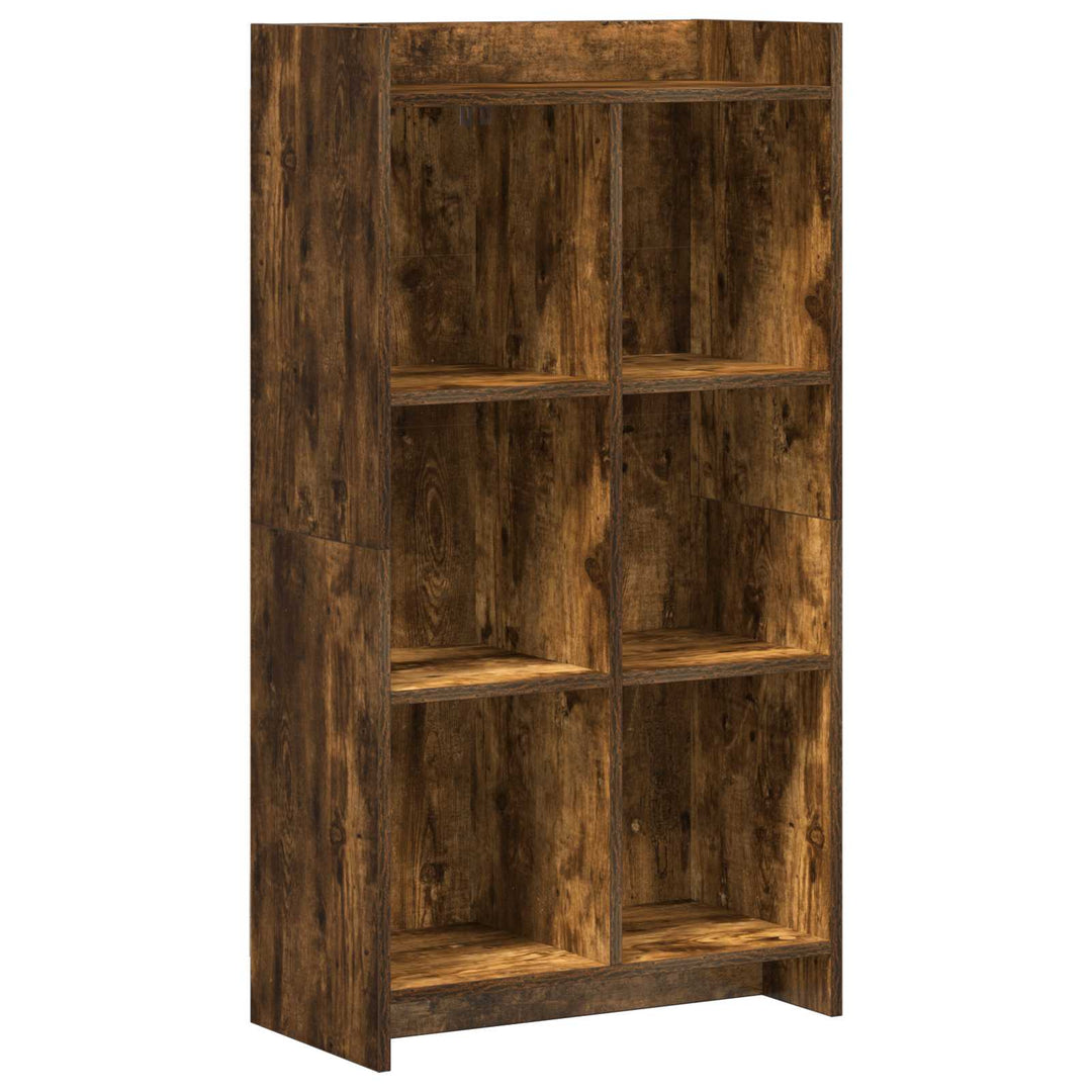 Bogreol Røget eg 59 x 30 x 111 cm Konstrueret træ