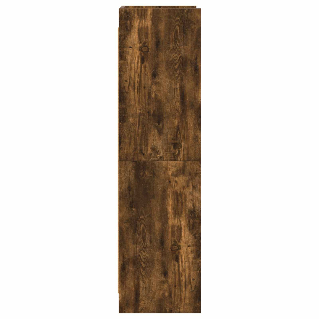 Bogreol Røget eg 59 x 30 x 111 cm Konstrueret træ