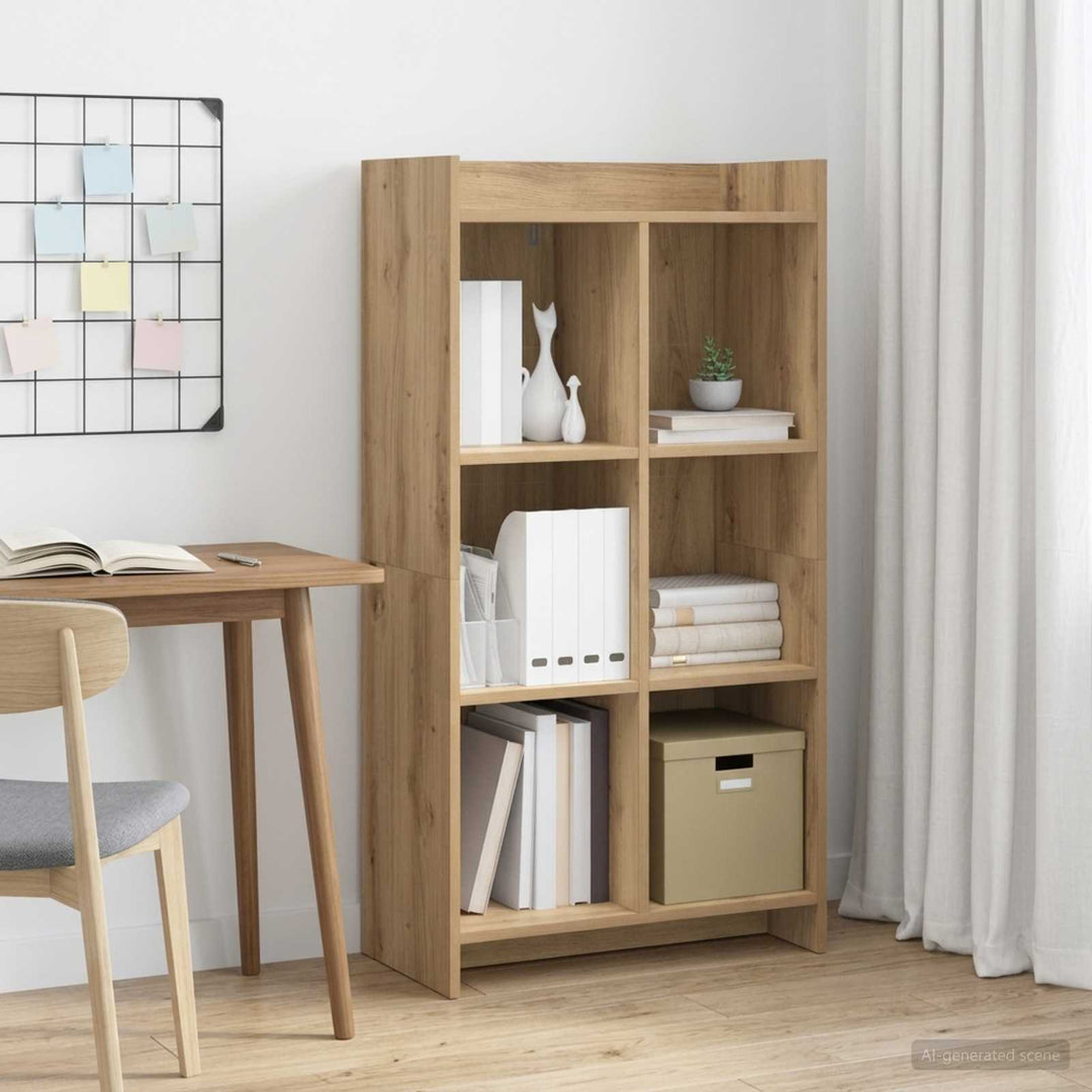Bogreol 6 niveauer 59 x 30 x 111 cm Artisan-eg