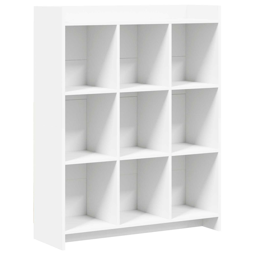 Bogreol Hvid 87,5 x 30 x 111 cm Konstrueret træ