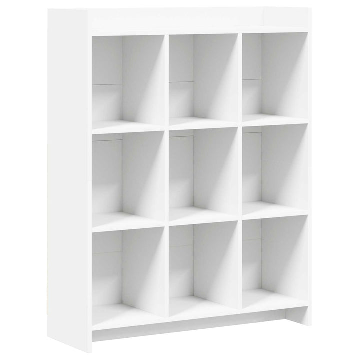 Bogreol Hvid 87,5 x 30 x 111 cm Konstrueret træ