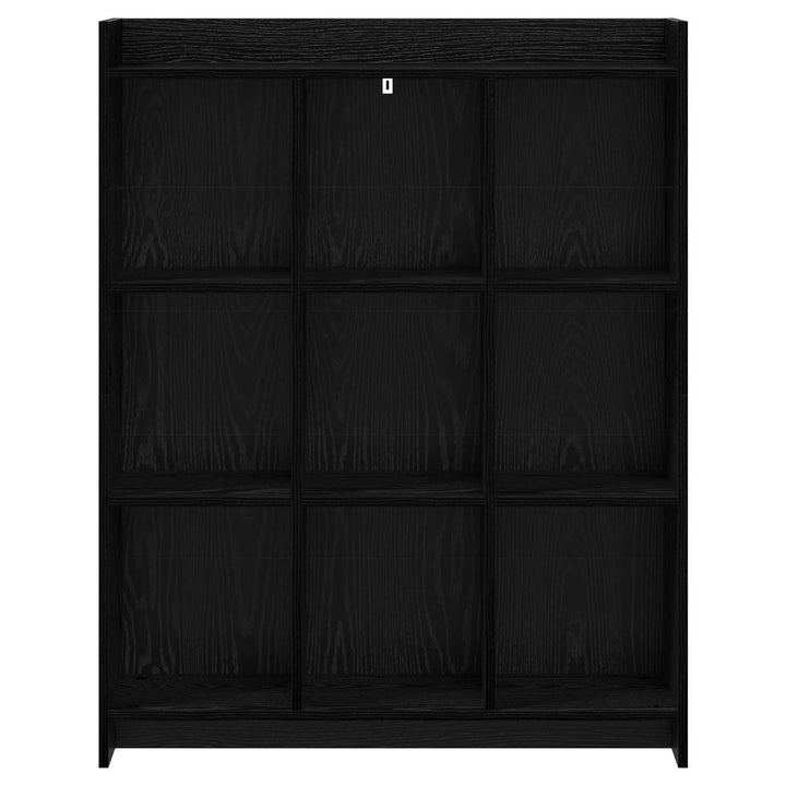 Bogreol Sort eg 87,5 x 30 x 111 cm Konstrueret træ
