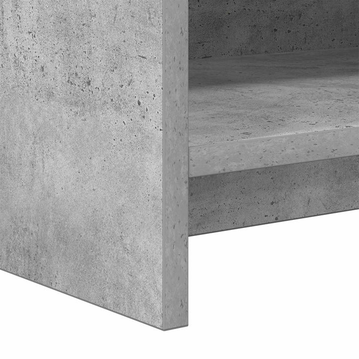 Bogreol Beton Grå 87,5 x 30 x 111 cm Konstrueret træ