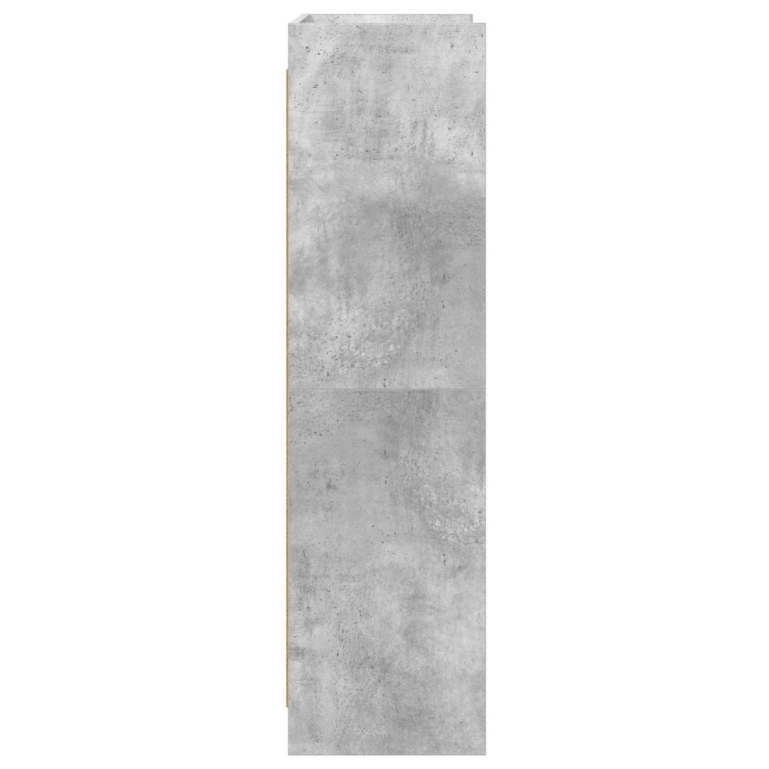 Bogreol Beton Grå 87,5 x 30 x 111 cm Konstrueret træ