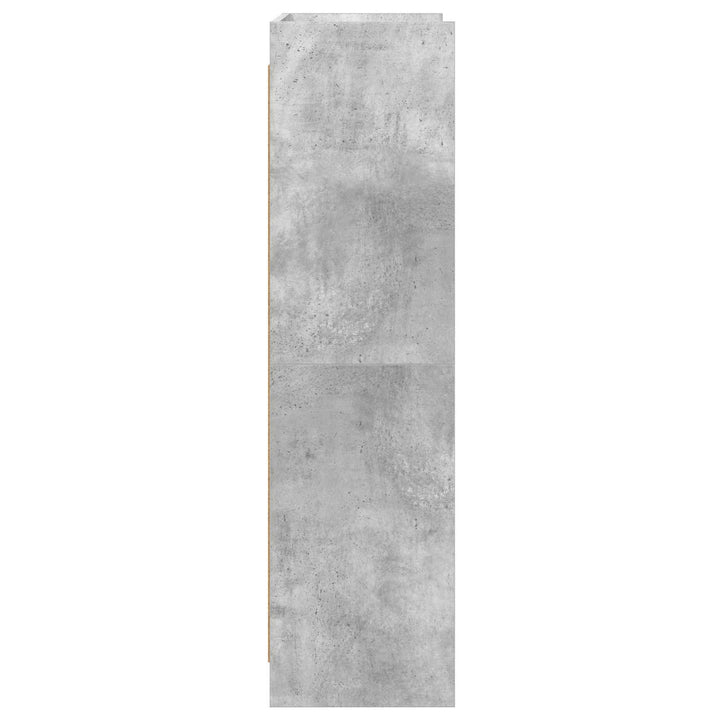 Bogreol Beton Grå 87,5 x 30 x 111 cm Konstrueret træ