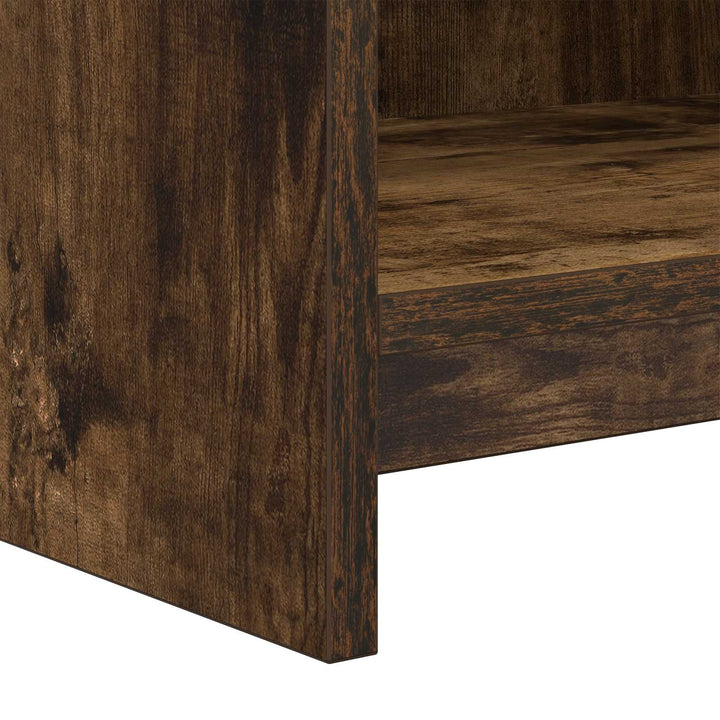 Bogreol Røget eg 87,5 x 30 x 111 cm Konstrueret træ