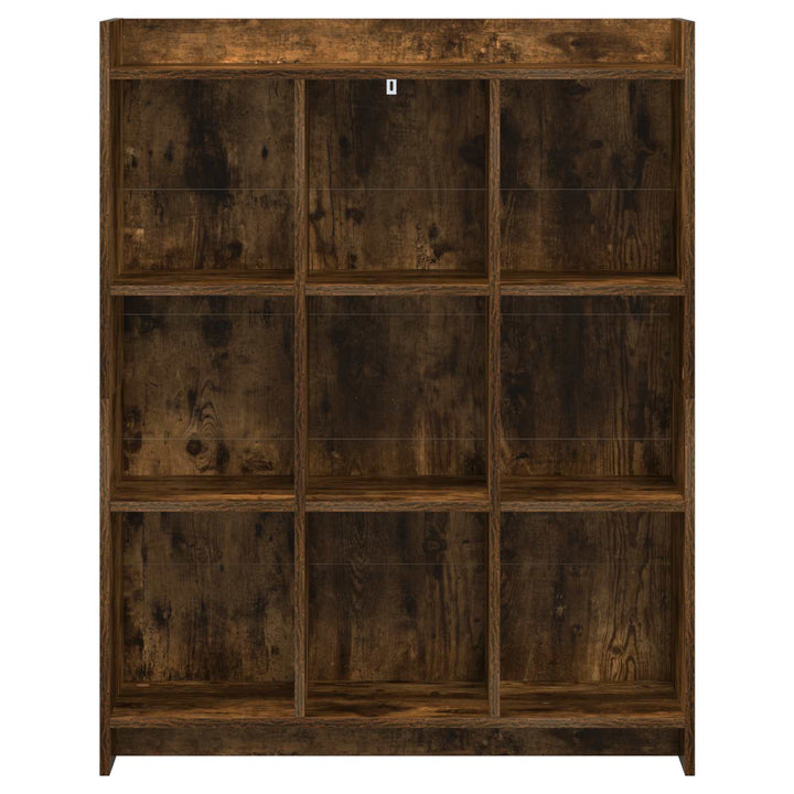 Bogreol Røget eg 87,5 x 30 x 111 cm Konstrueret træ