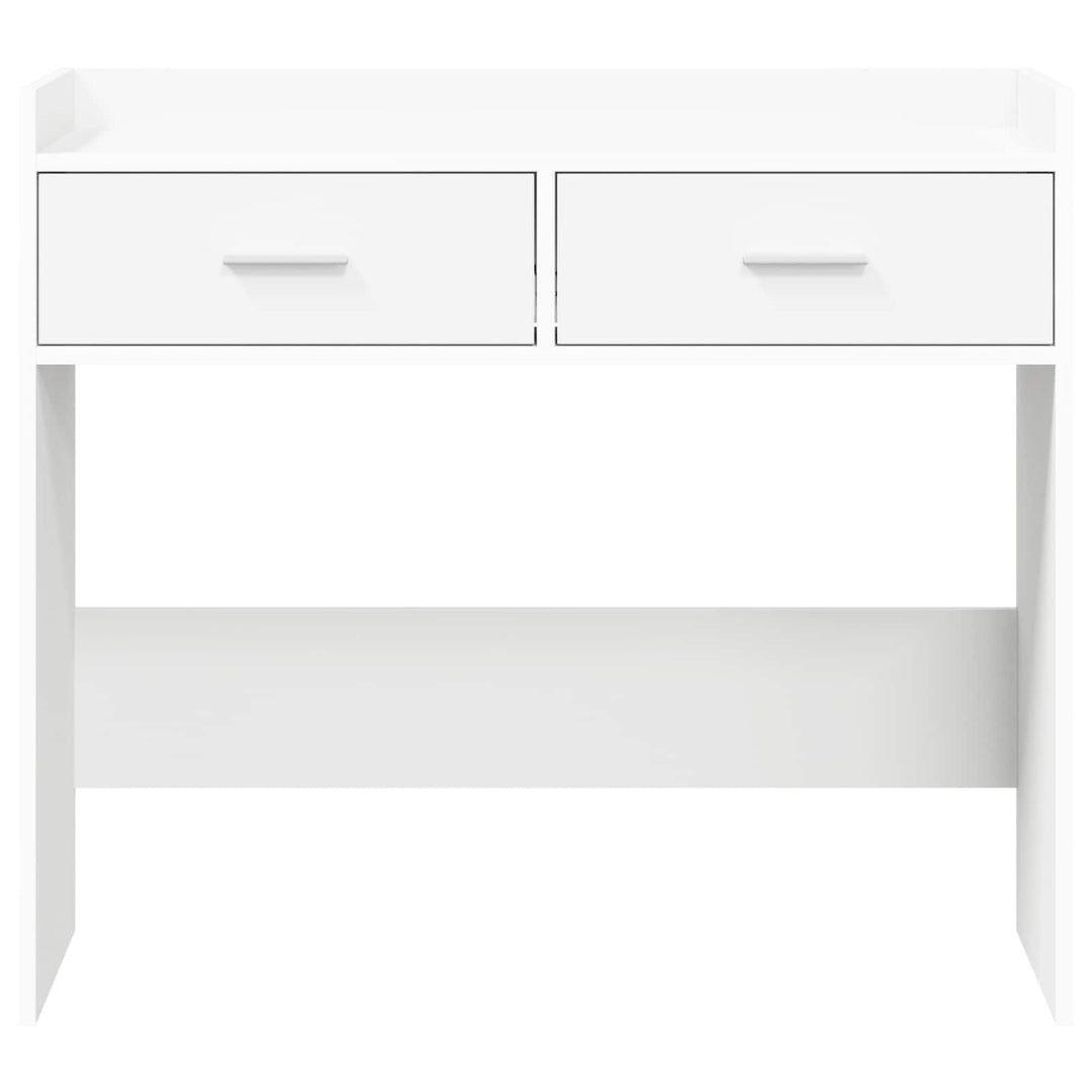 Konsolbord Hvid 90 x 35 x 80 cm Konstrueret træ