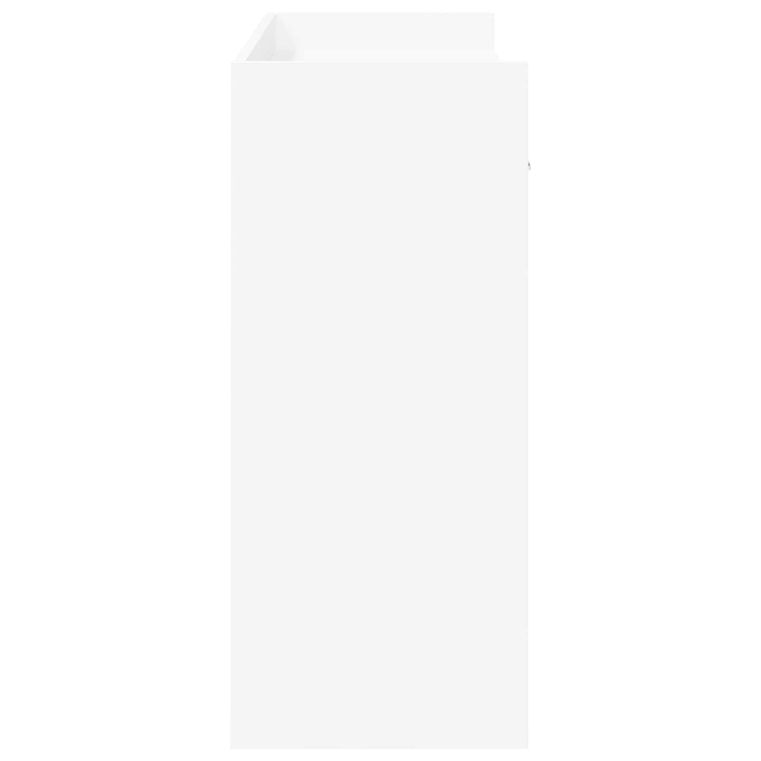 Konsolbord Hvid 90 x 35 x 80 cm Konstrueret træ
