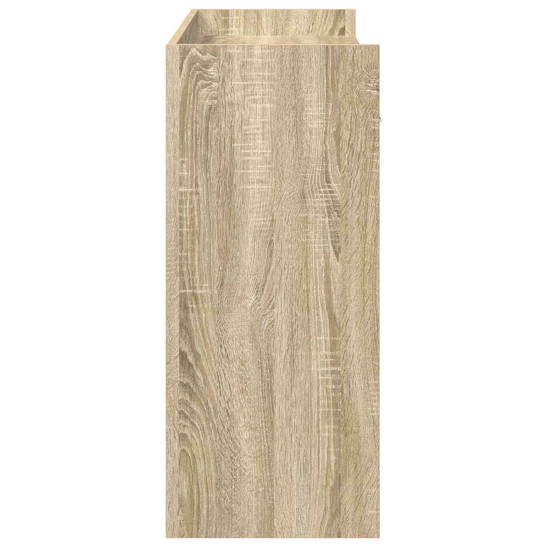 Konsolbord Sonoma-eg 90 x 35 x 80 cm Konstrueret træ