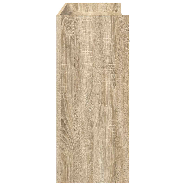 Konsolbord Sonoma-eg 90 x 35 x 80 cm Konstrueret træ