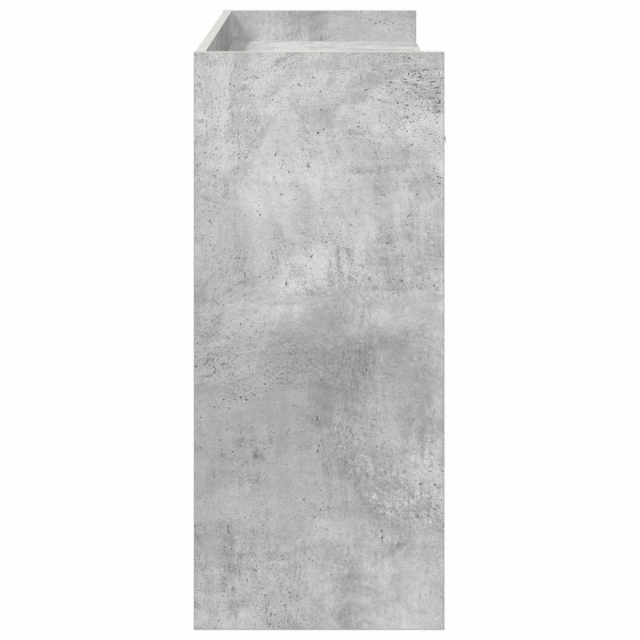 Konsolbord Betongrå 90 x 35 x 80 cm Konstrueret træ