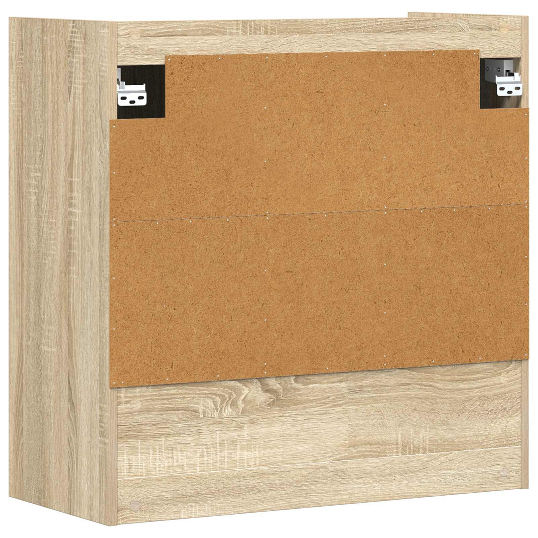 Væghylde Vægmonteret Sonoma-eg 80 x 36 x 80 cm Konstrueret træ