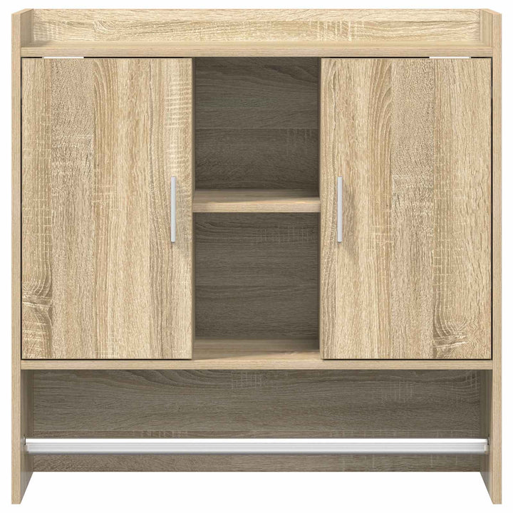 Væghylde Vægmonteret Sonoma-eg 80 x 36 x 80 cm Konstrueret træ