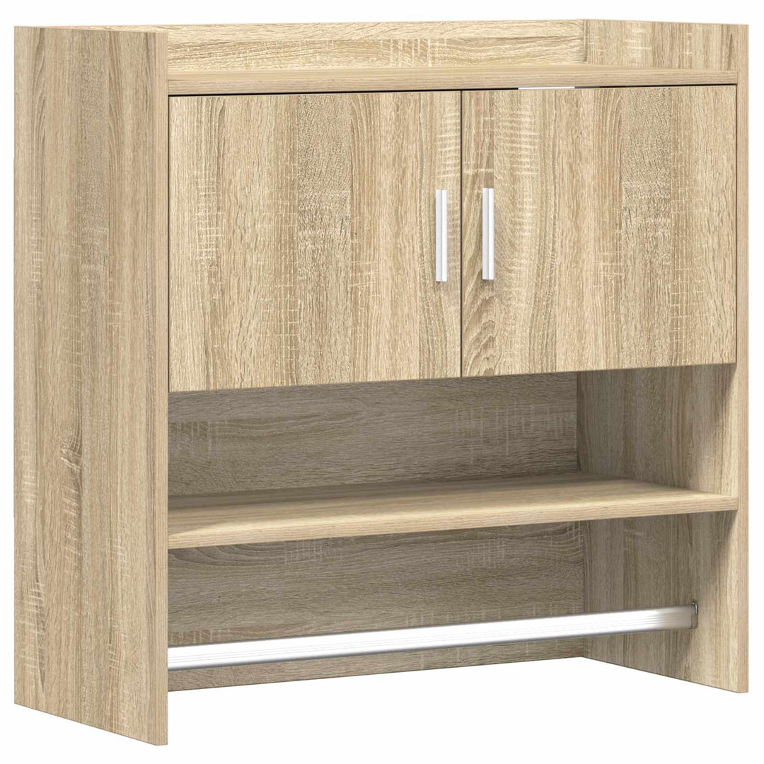 Væghylde Vægmonteret Sonoma-eg 80 x 36 x 80 cm Konstrueret træ