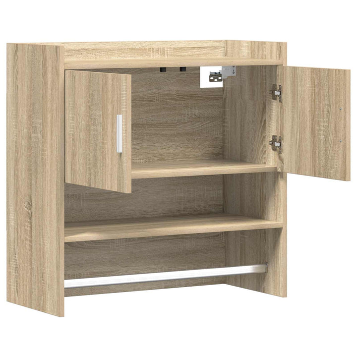 Væghylde Vægmonteret Sonoma-eg 80 x 36 x 80 cm Konstrueret træ
