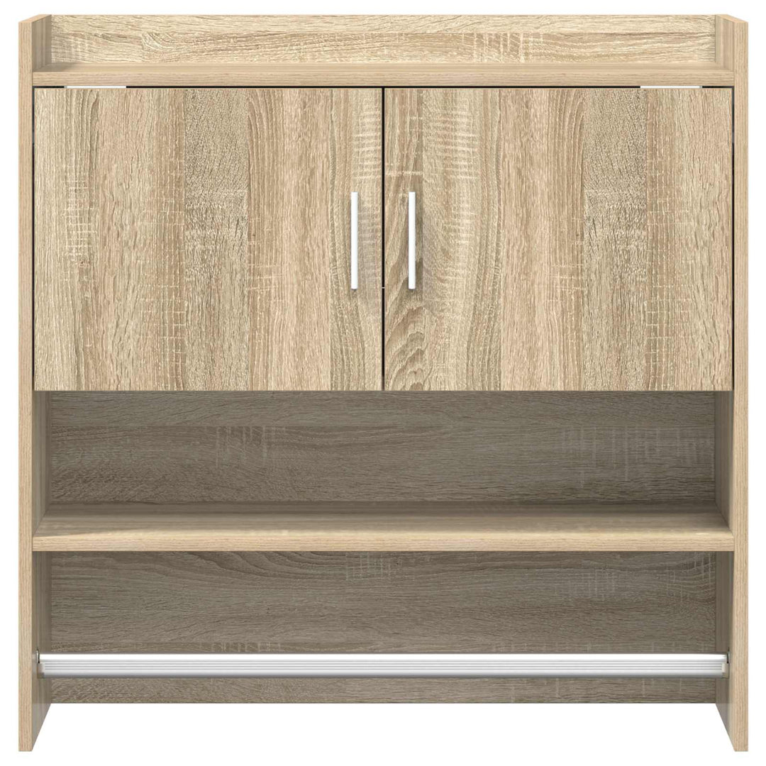 Væghylde Vægmonteret Sonoma-eg 80 x 36 x 80 cm Konstrueret træ