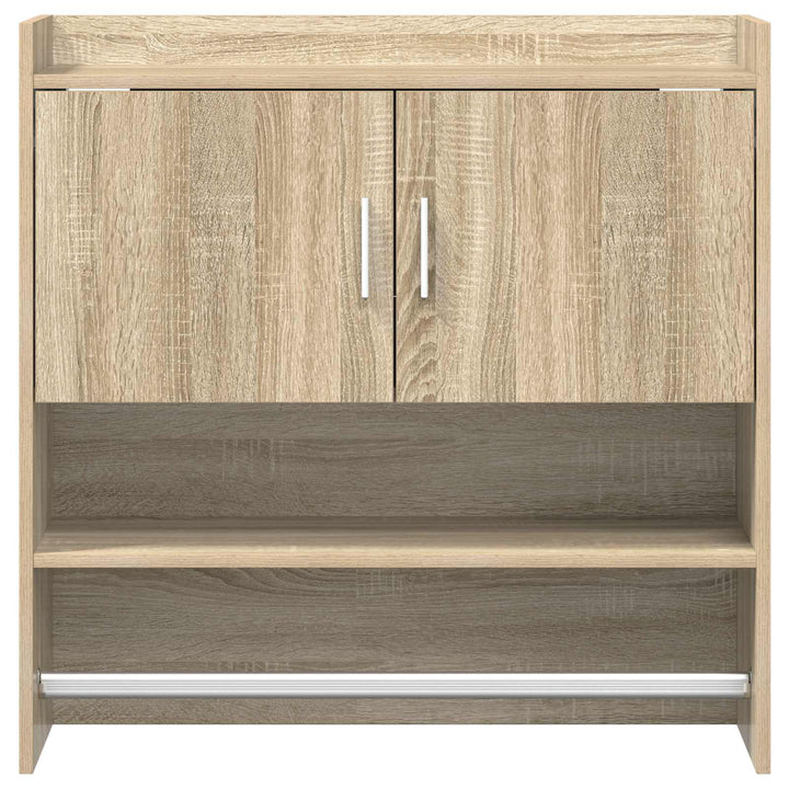 Væghylde Vægmonteret Sonoma-eg 80 x 36 x 80 cm Konstrueret træ